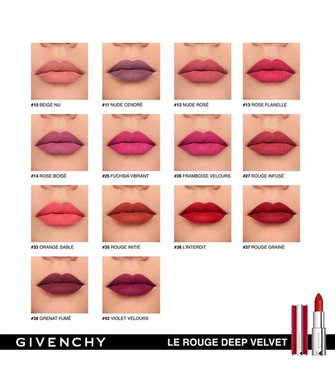 le rouge deep velvet givenchy 36|givenchy le rouge lipstick.